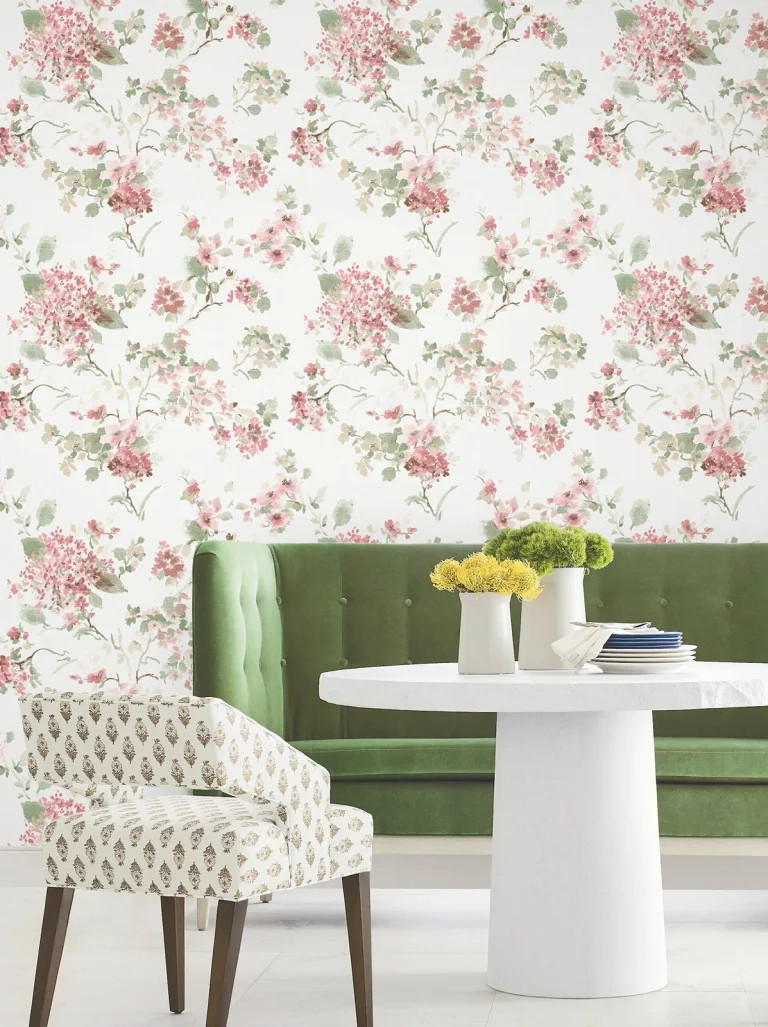 Veiled Garden Floral Wallpaper - Pink — Ảnh 2