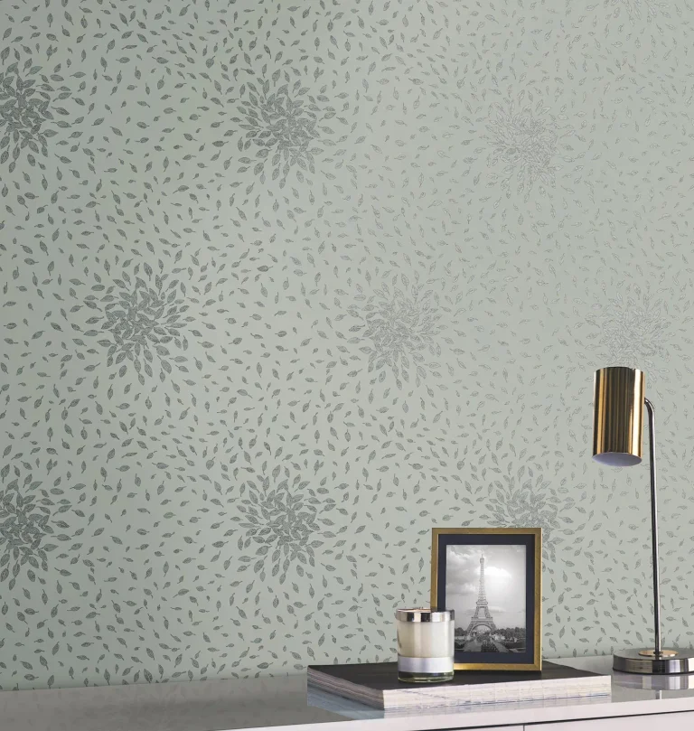 Petite Leaves Wallpaper - Eucalyptus/Silver — Ảnh 3