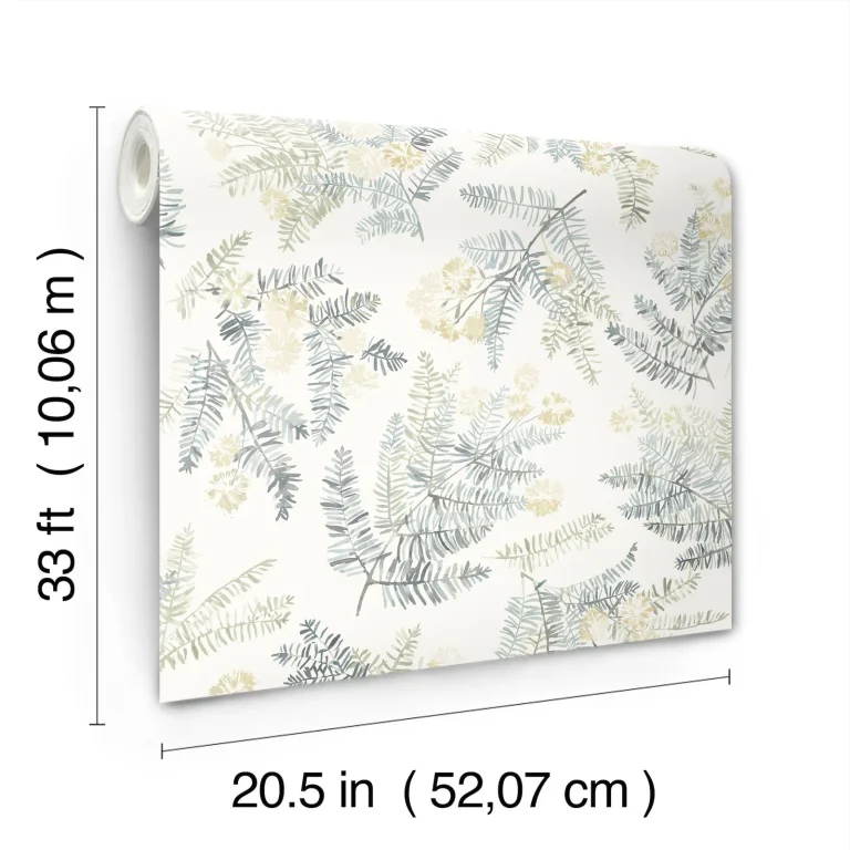 Chesapeake Frith Botanical Wallpaper - Sea Green — Ảnh 6