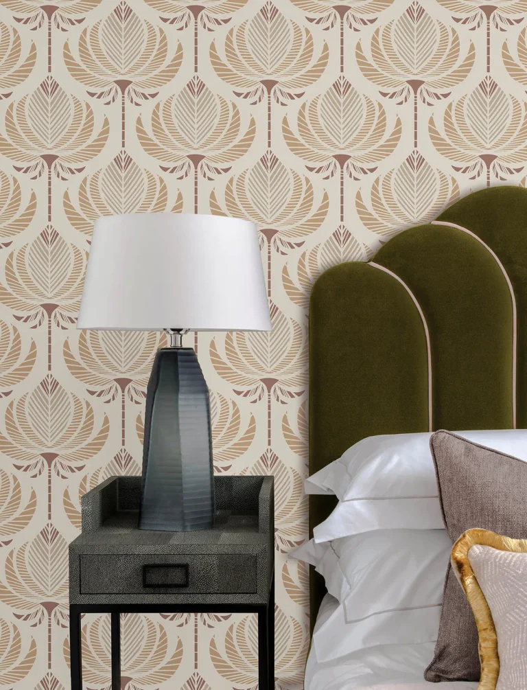 Ferrenby Floral Fan Wallpaper - Apricot — Ảnh 4