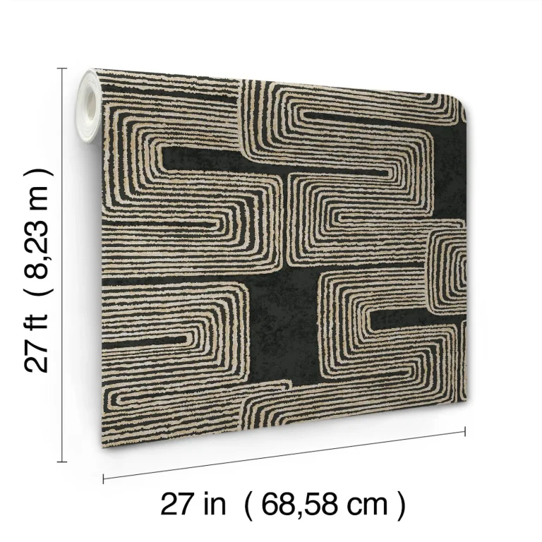 Zulu Thread Wallpaper - Black/Gold — Ảnh 4