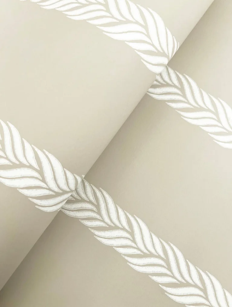 Ronald Redding Braided Stripe Wallpaper - Beige — Image 5