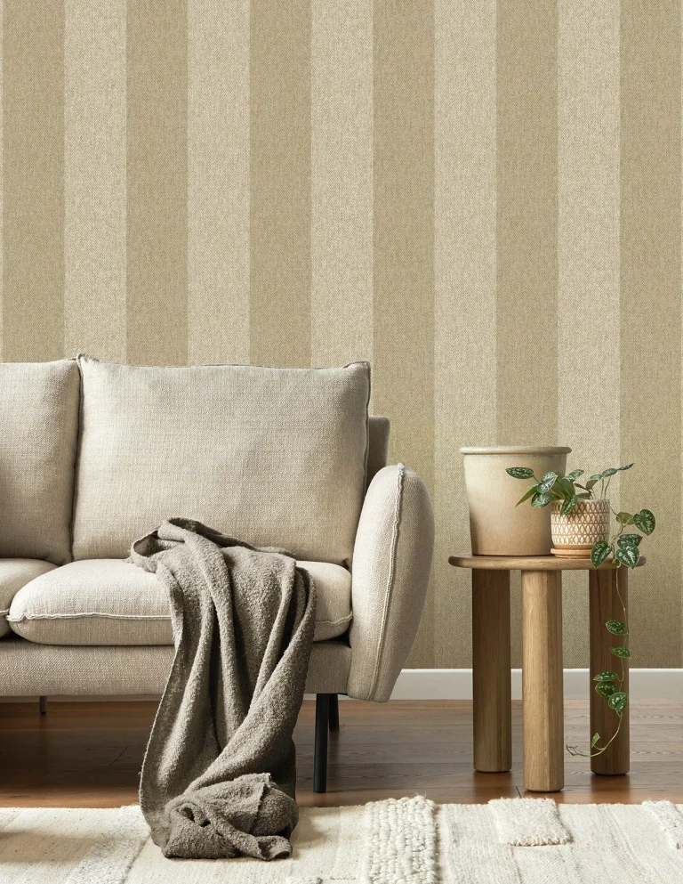 Finn Chevron Stripe Wallpaper - Brown — Ảnh 5