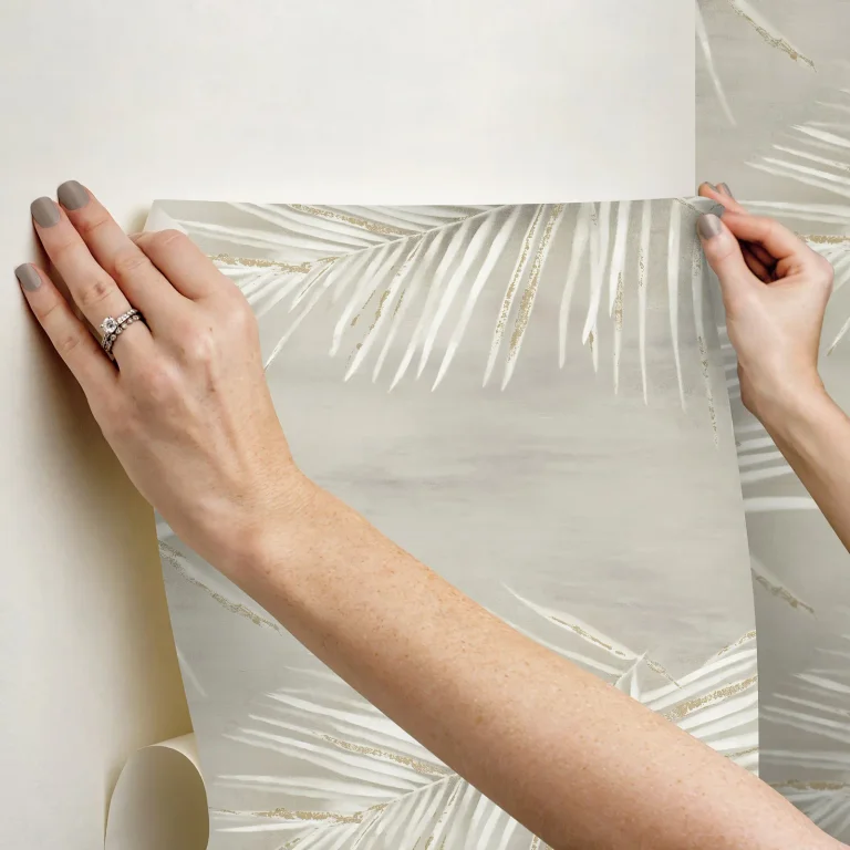 Endless Summer Peel and Stick Wallpaper - Taupe/Gold — Ảnh 4