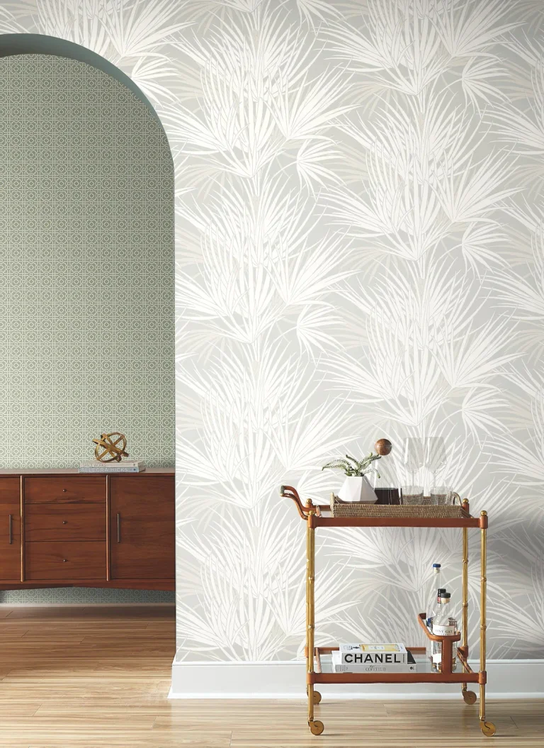 Palmetto Wallpaper - Grey — Ảnh 4