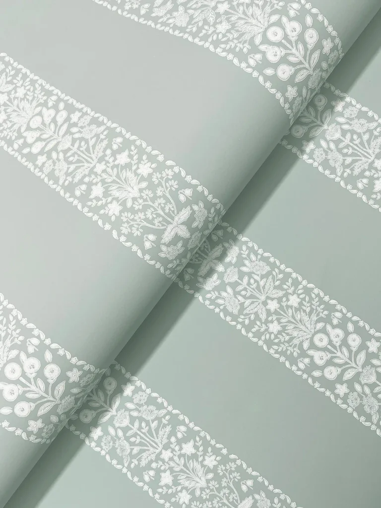 Rifle Paper Co. Estee Stripe Wallpaper - Slate — Ảnh 2
