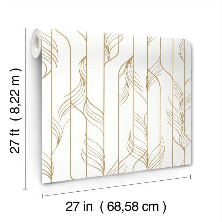 Candice Olson Elemental Thread Wallpaper - White & Gold — Ảnh 2