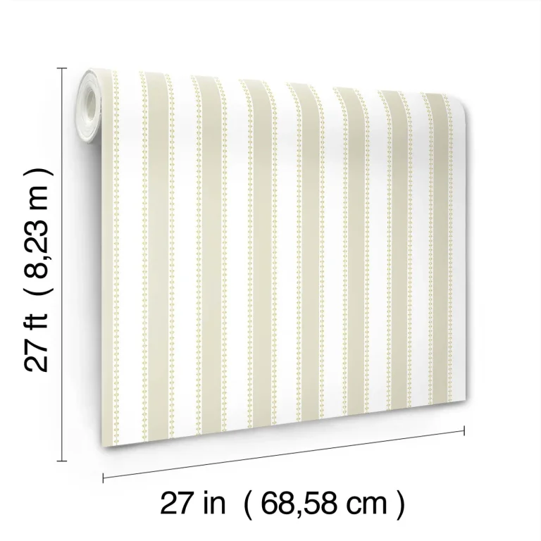 Tilford Awning Stripe Wallpaper - Beige — Ảnh 2
