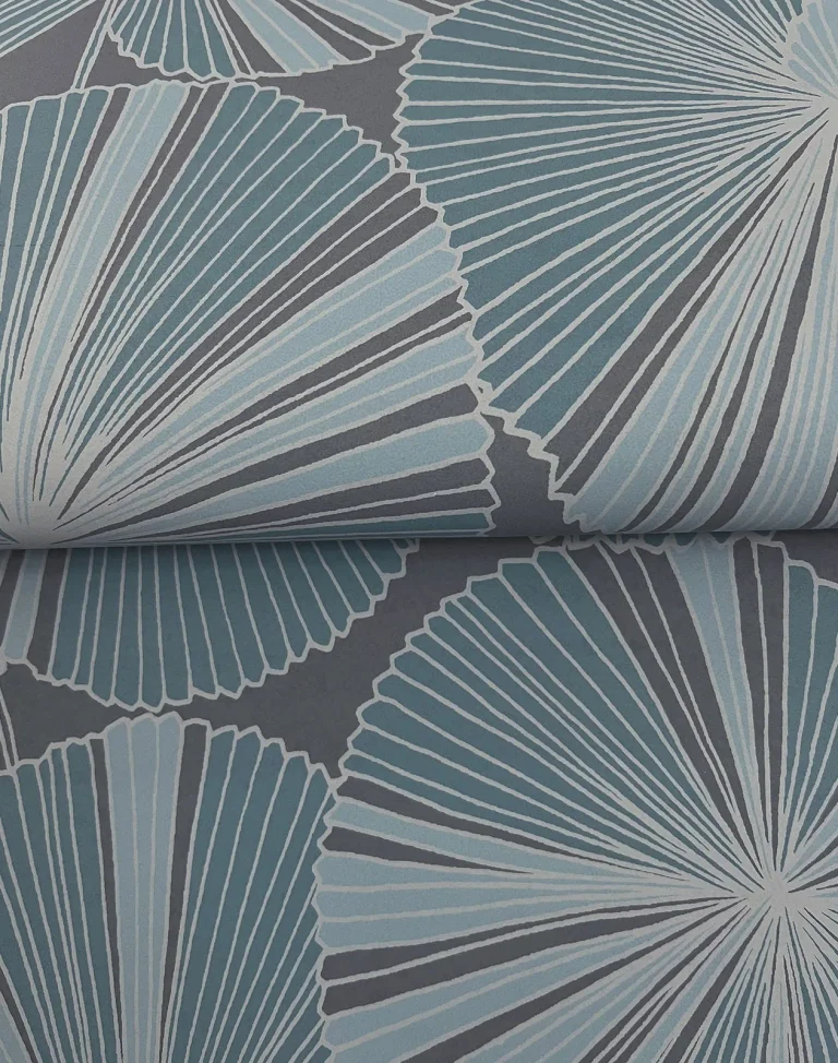 Candice Olson Layered Lily Pads Wallpaper - Deep Blue — Image 5