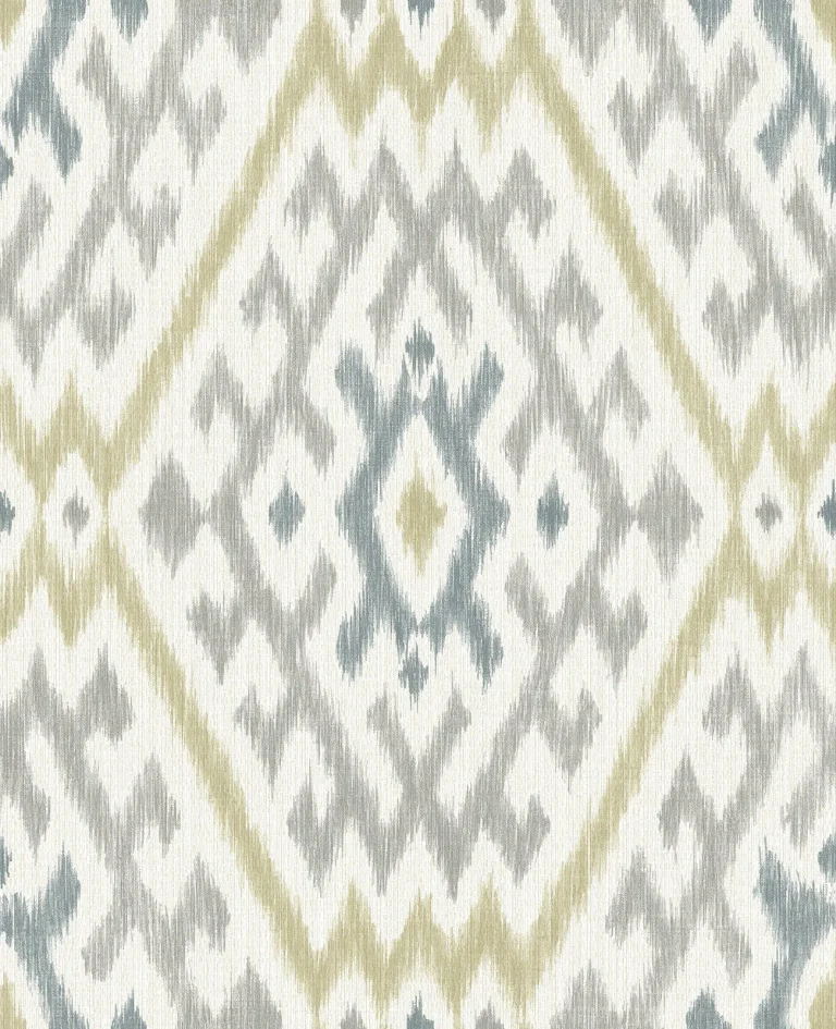 Solola Ikat Wallpaper - Chartreuse — Ảnh 5