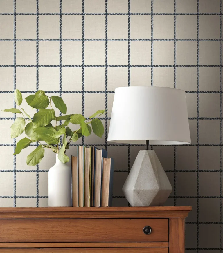 Magnolia Home Sunday Best Wallpaper - Navy/White — Ảnh 3