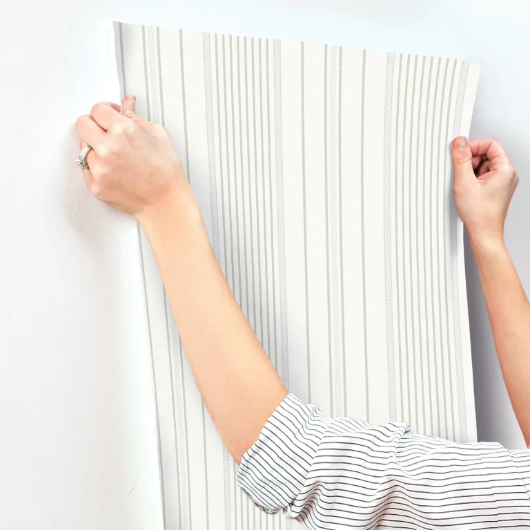 Navarres Stripe Wallpaper - Light Green — Ảnh 7