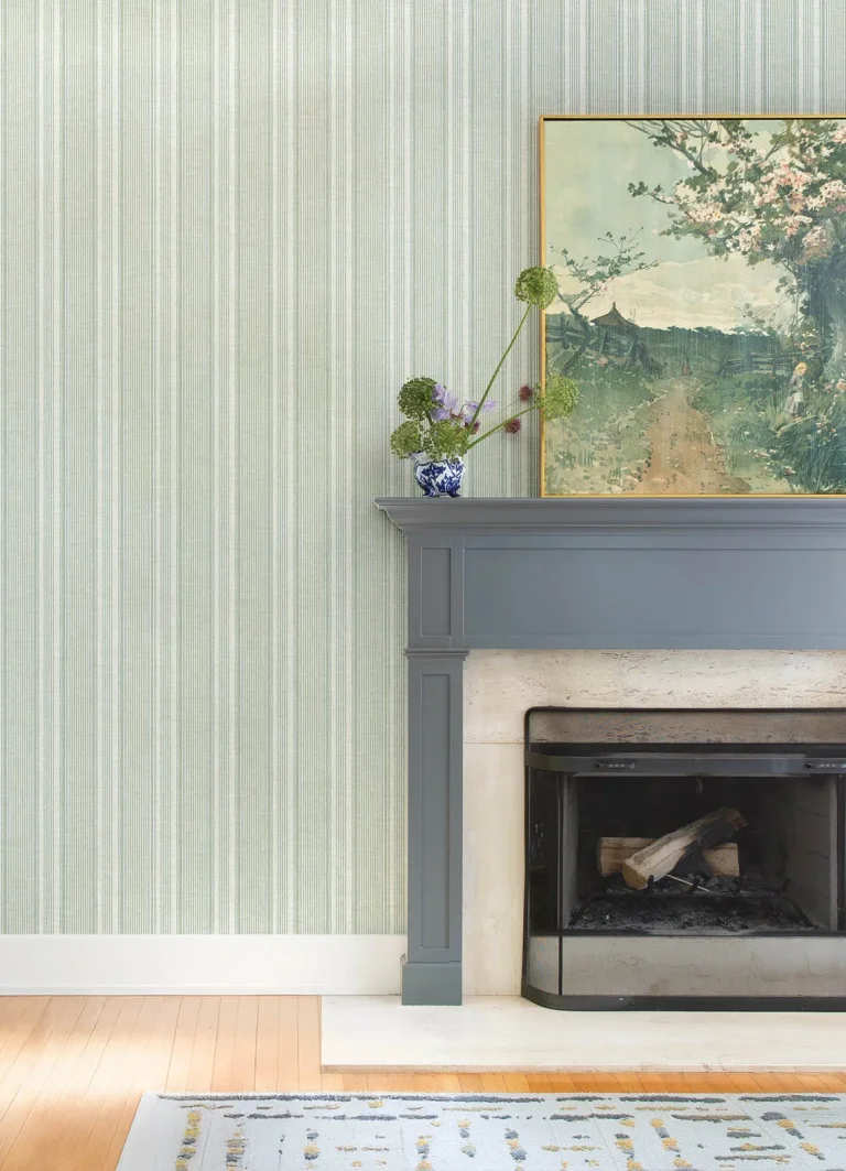 Ayanna Striped Wallpaper - Light Green — Ảnh 5