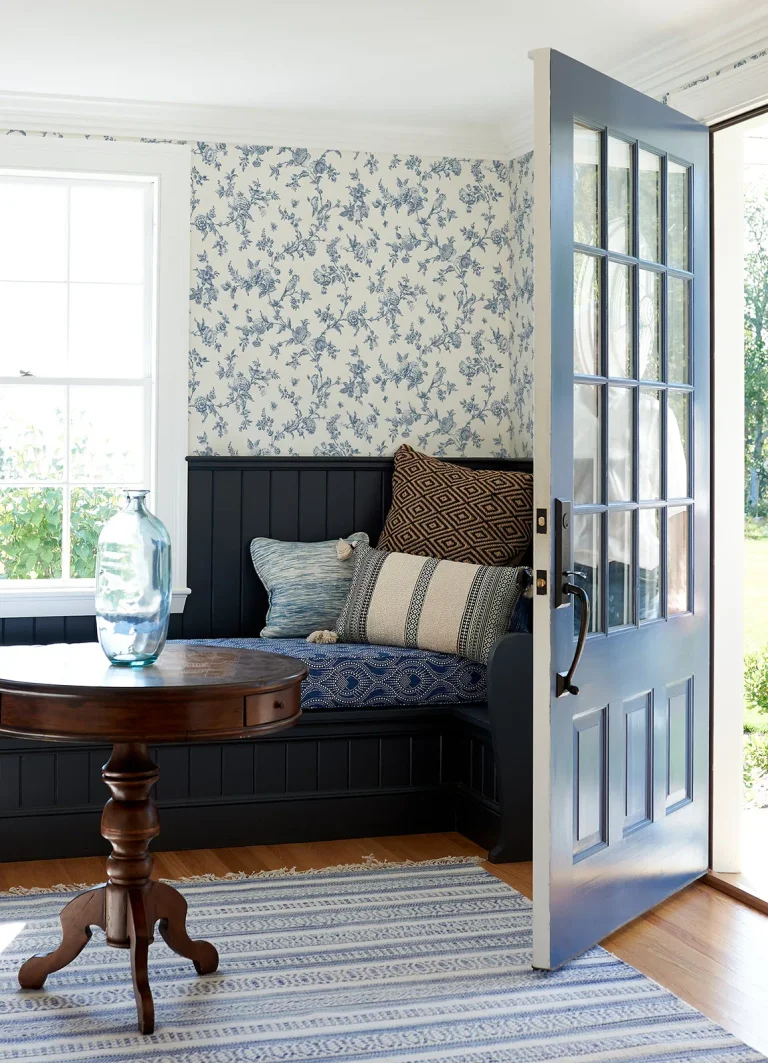 Chesapeake Nightingale Floral Trail Wallpaper - Navy — Ảnh 3