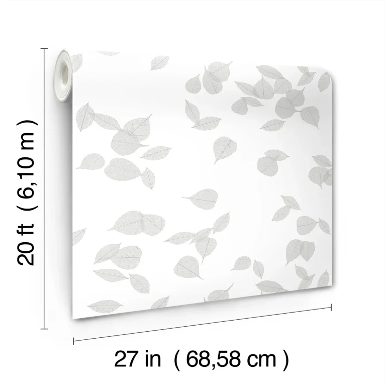 Inner Peace Peel and Stick Wallpaper - Pewter — Ảnh 6
