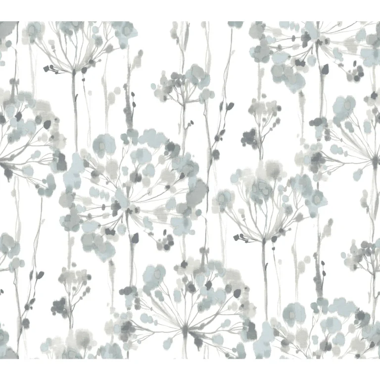 Candice Olson Flourish Wallpaper - Sheer Blue/Gray — Ảnh 3