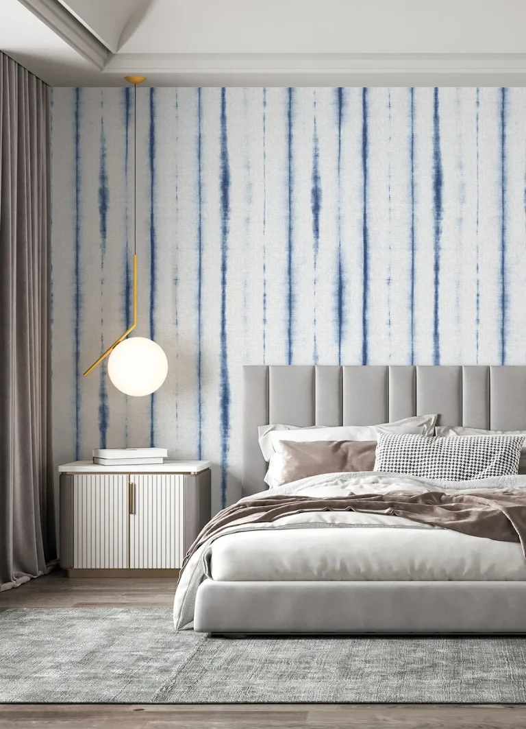 Hello Shibori Wall Mural - Denim — Ảnh 5