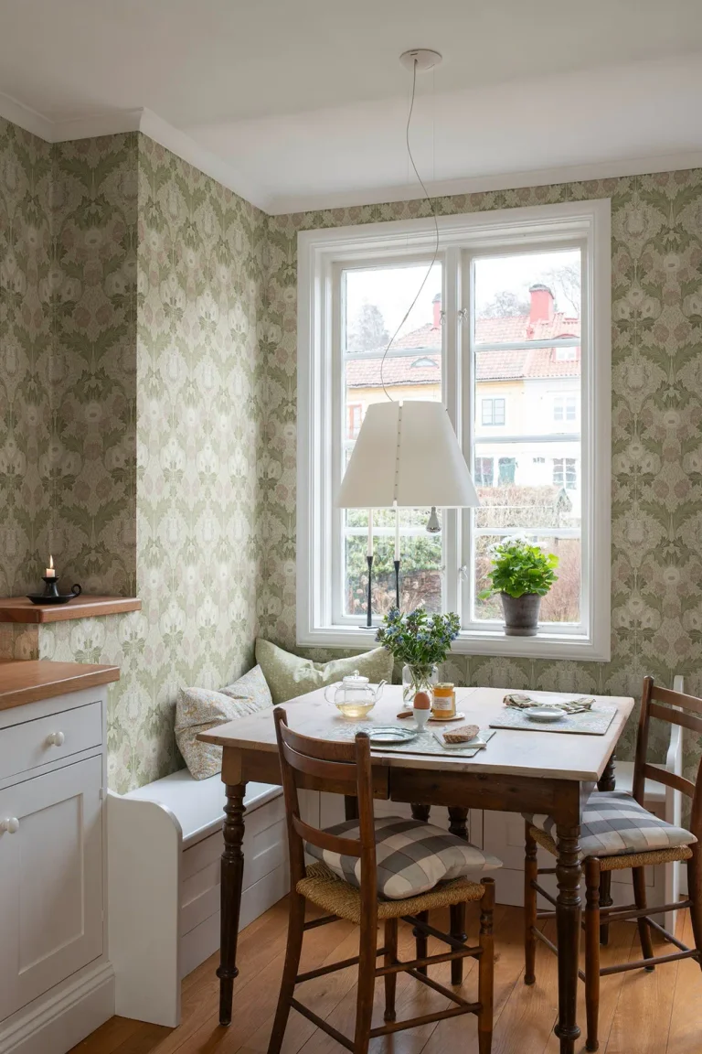 Myrtle Floral Ogee Wallpaper - Mauve — Ảnh 4