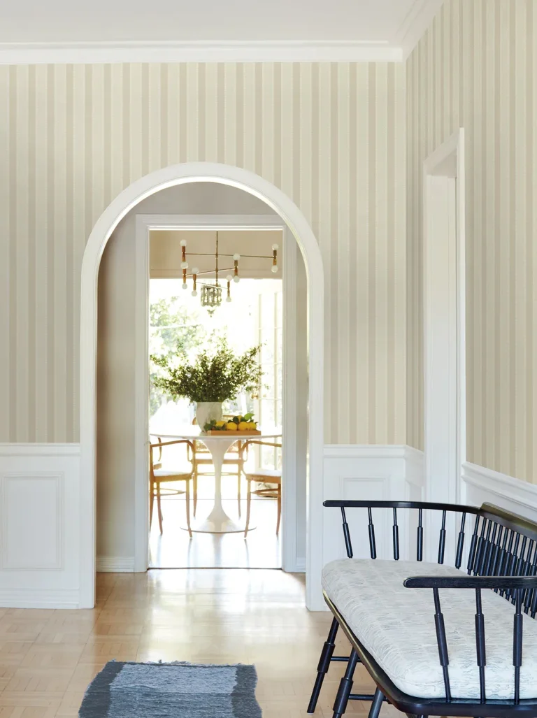 Tilford Awning Stripe Wallpaper - Neutral — Image 4