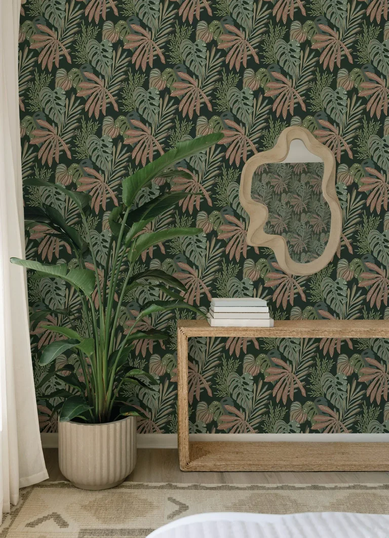 Alocasia Tropical Foliage Wallpaper - Multicolor — Ảnh 4