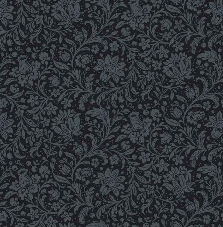 Chris Loves Julia Hague Floral Trail Wallpaper - Dark Blue — Ảnh 5