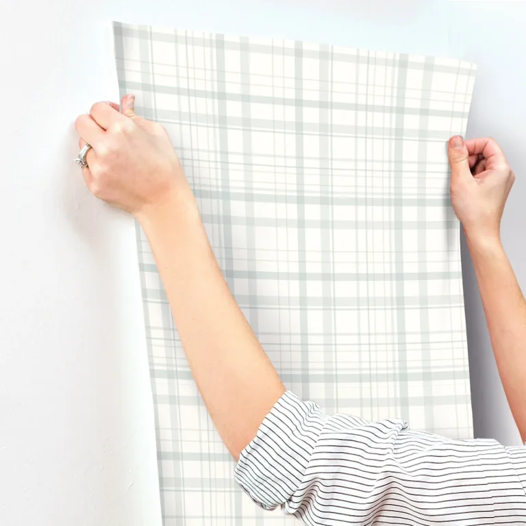 Chesapeake Burgess Plaid Wallpaper - Light Blue — Ảnh 6