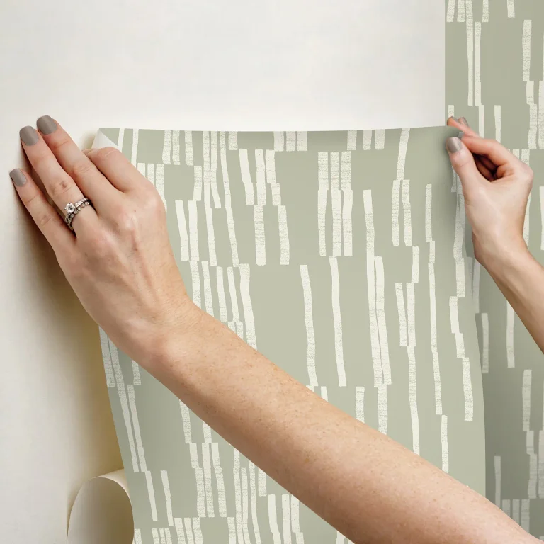 Nikki Chu Koso Peel and Stick Wallpaper - Sage — Ảnh 5