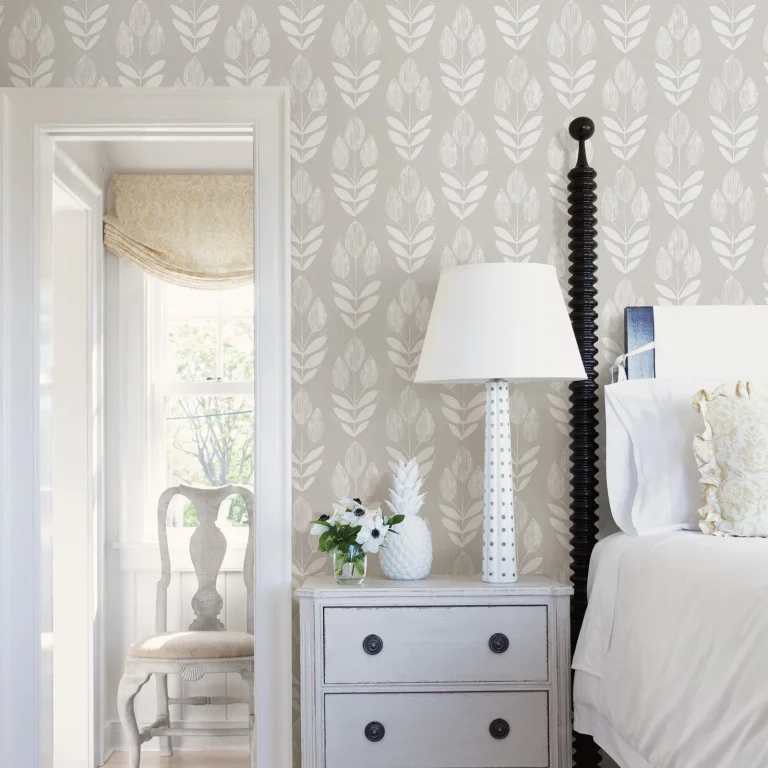 Chesapeake Garland Block Tulip Wallpaper - Grey — Ảnh 3
