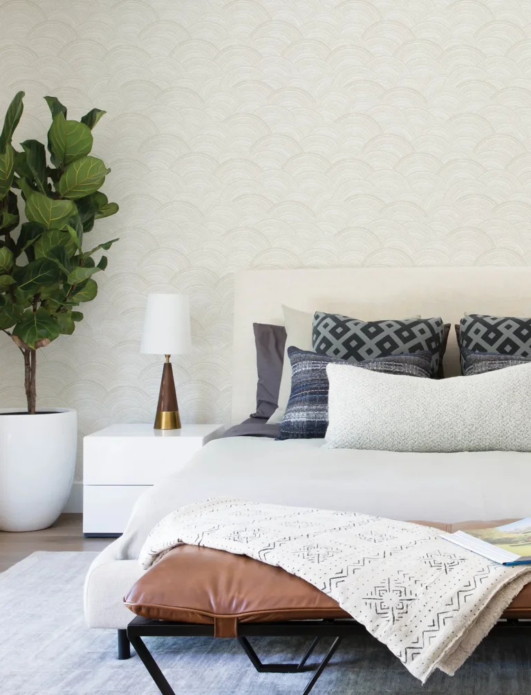 Encircle Geometric Wallpaper - Dove — Ảnh 3