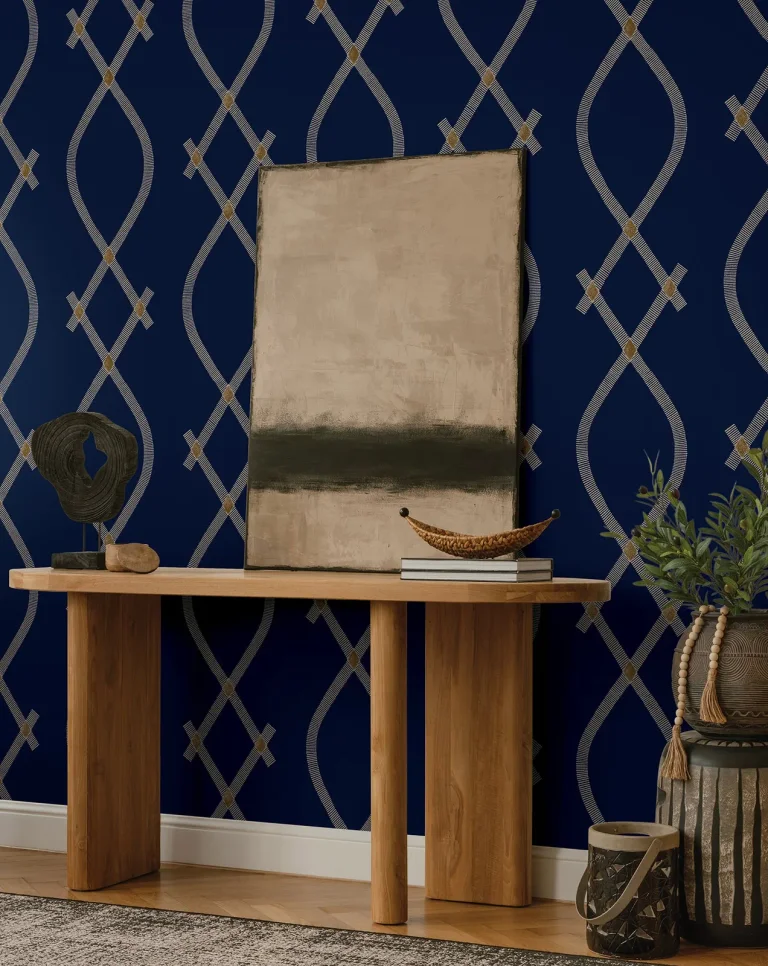 Ronald Redding Ellena Wallpaper - Navy — Ảnh 5