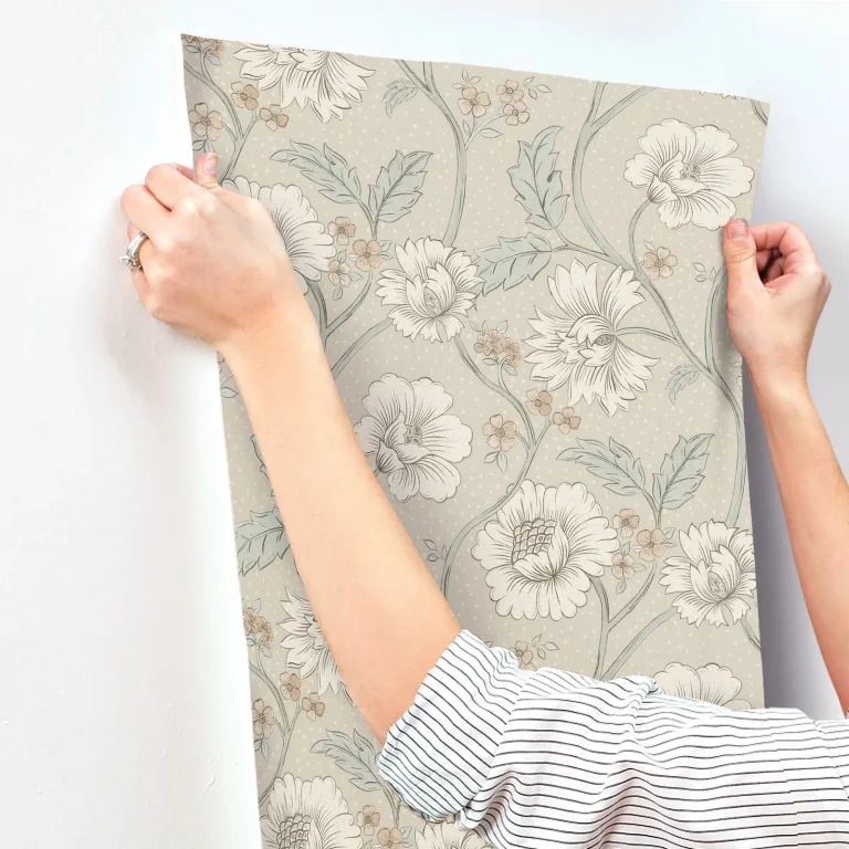 Chesapeake Hazel Floral Trail Wallpaper - Taupe — Ảnh 4