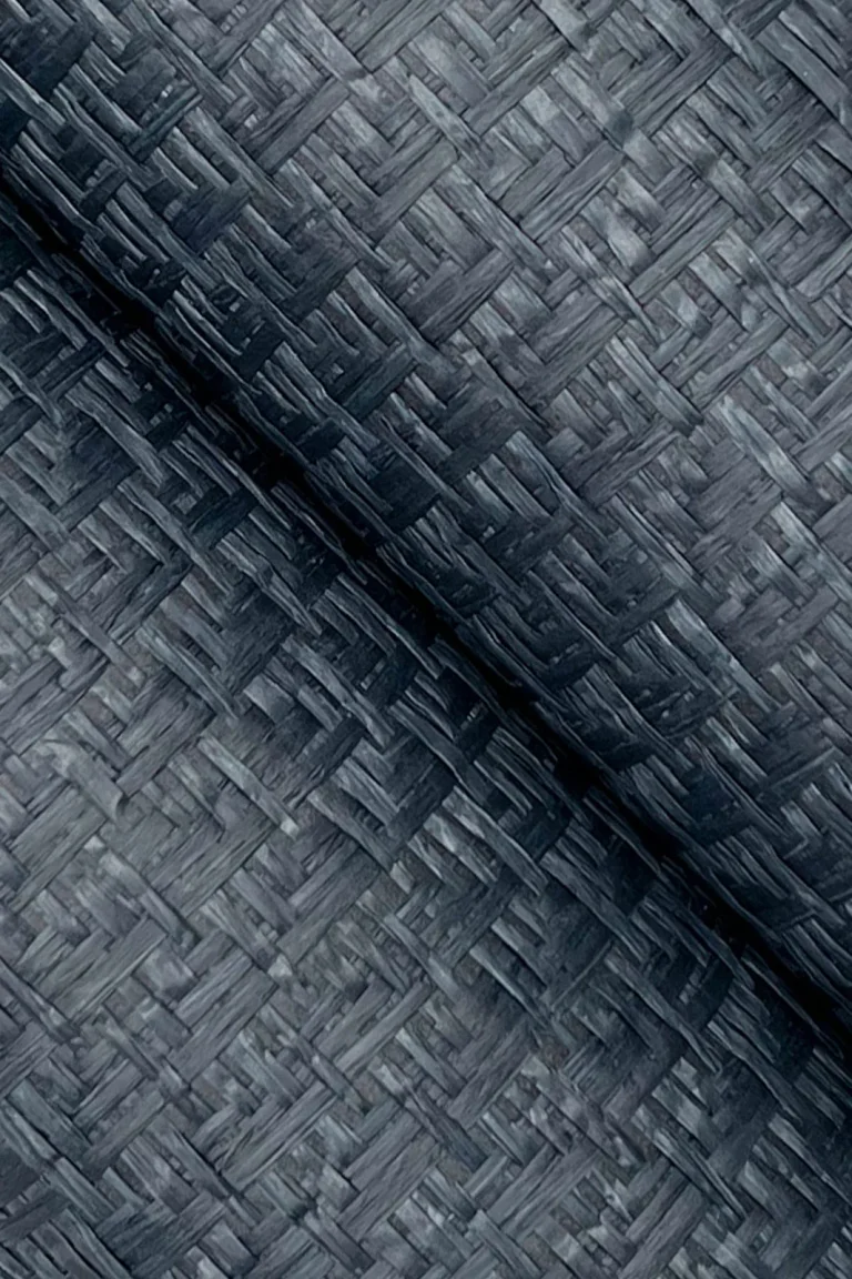Ronald Redding Tatami Weave Wallpaper - Navy — Ảnh 4
