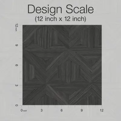 Magnolia Home Parquet Wallpaper - Midnight