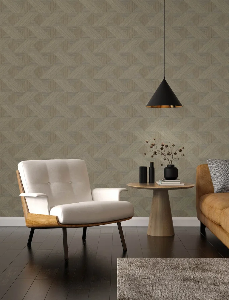 Presley Tessellation Wallpaper - Coffee — Ảnh 3