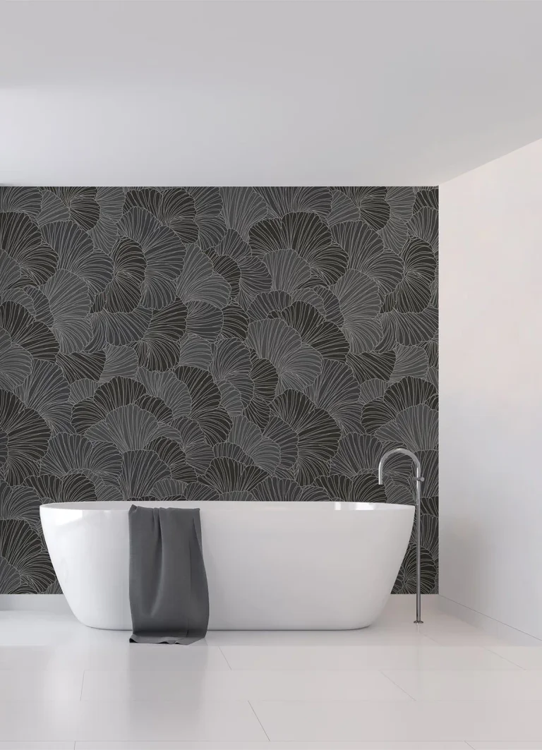 Petals Wall Mural - Charcoal — Ảnh 8