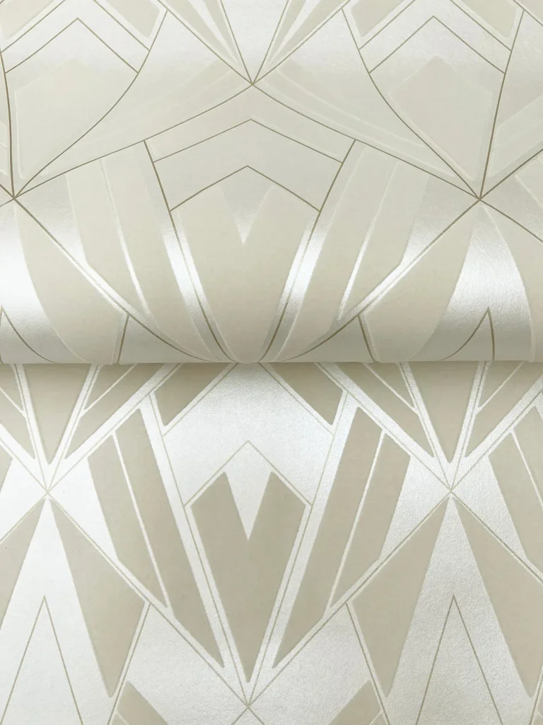 Allenby Flocked Wallpaper - Pearl — Ảnh 4