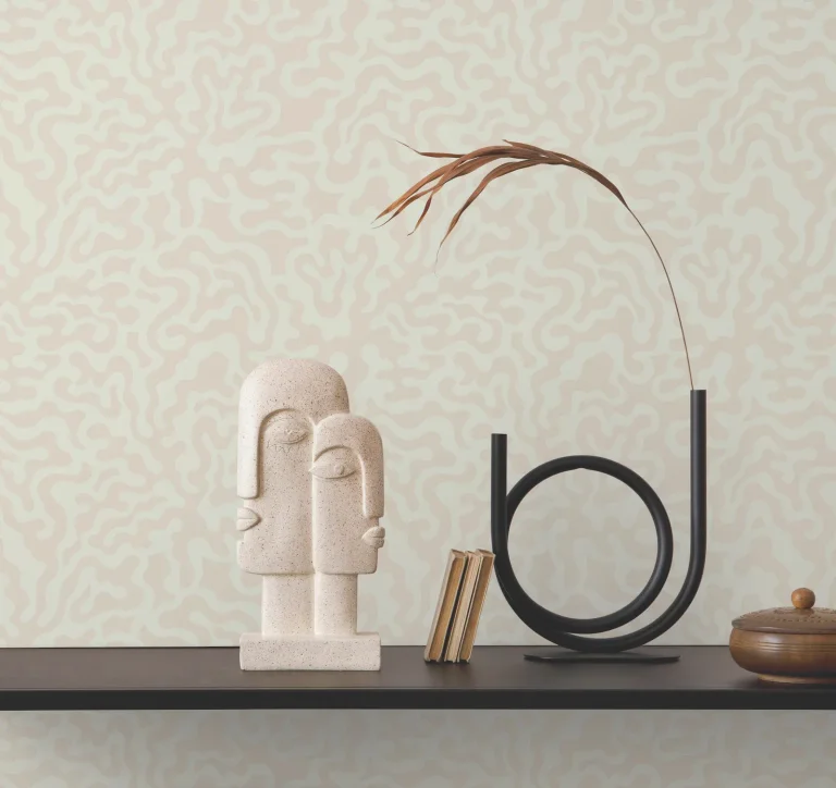 Nebulous Cloud Wallpaper - Almond/Metallic — Image 4