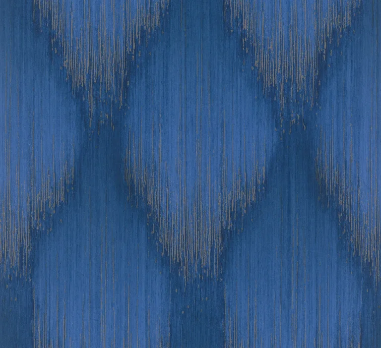 Starfall Metallic Ikat Wallpaper - Sapphire — Ảnh 2