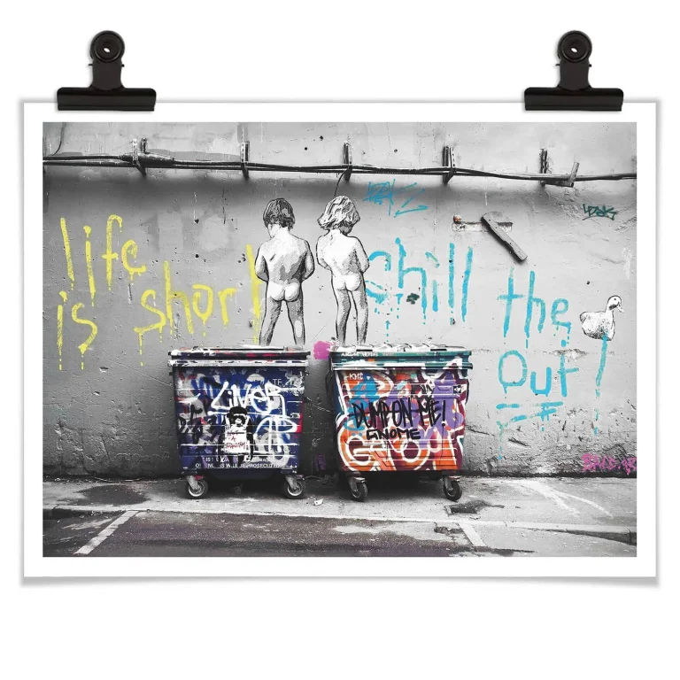 Banksy - "Life is Short" Poster - 30 x 24cm — Ảnh 5