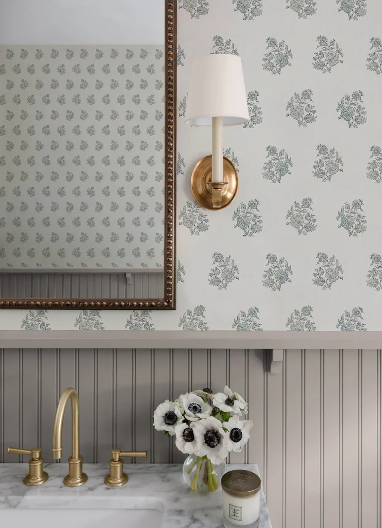 Overbrook Bouquet Toss Wallpaper - Sage — Ảnh 3