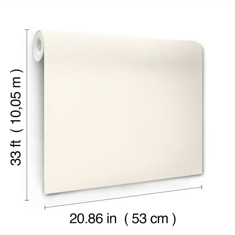 Chesapeake Sonia Faux Linen Wallpaper - Bone — Ảnh 3