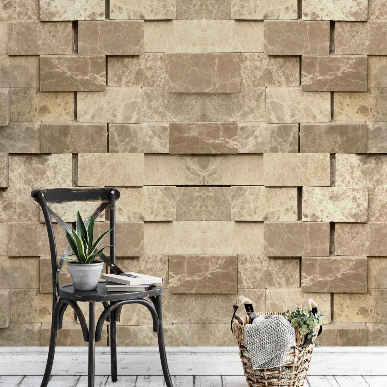 3D Stone Wall - Wall Mural 5203 - 8 Panel - 384cm x 260cm