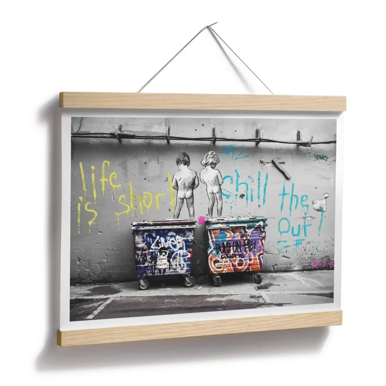 Banksy - "Life is Short" Poster - 30 x 24cm — Ảnh 6