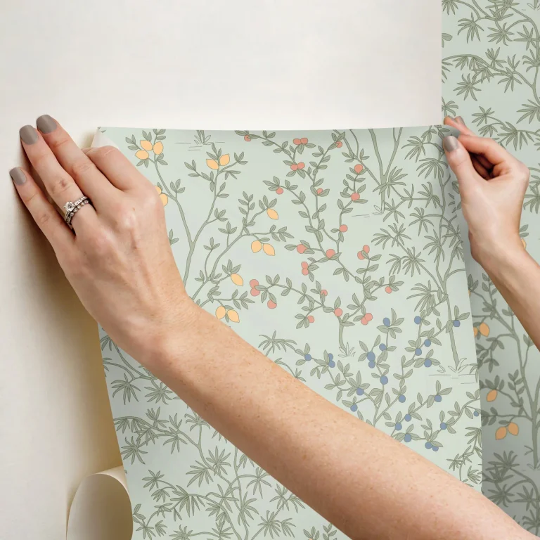 Erin & Ben Lemon Grove Peel and Stick Wallpaper - Vintage Duck Egg