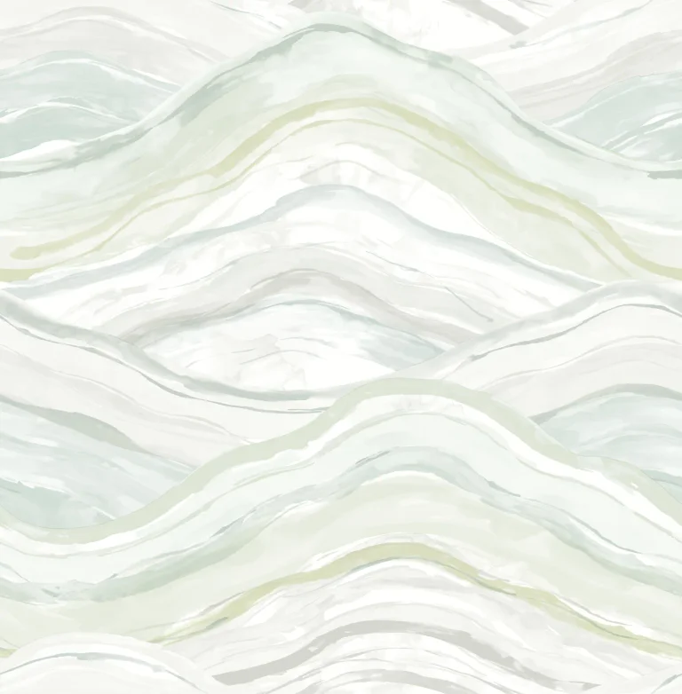 Dorea Striated Waves Wallpaper - Sea Green — Ảnh 3
