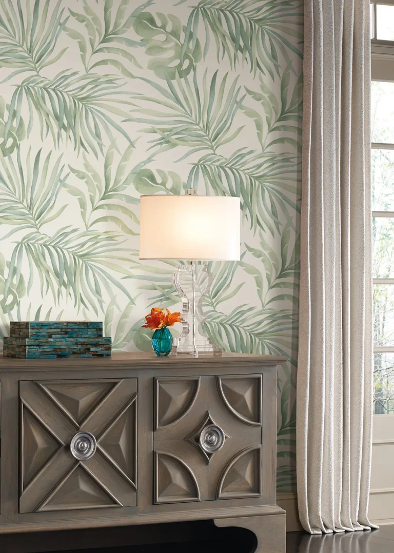 Candice Olson Paradise Palm Peel and Stick Wallpaper - Aloe — Ảnh 4