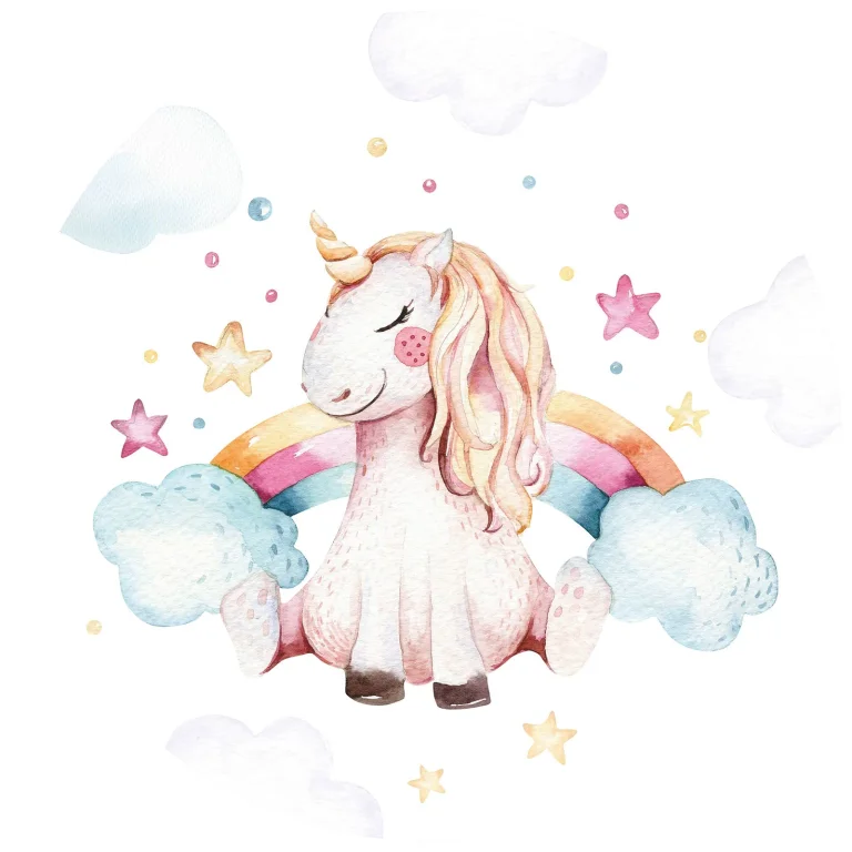 Unicorn Dreams - Wall Mural 5573 - Round - 144cm diameter — Ảnh 2