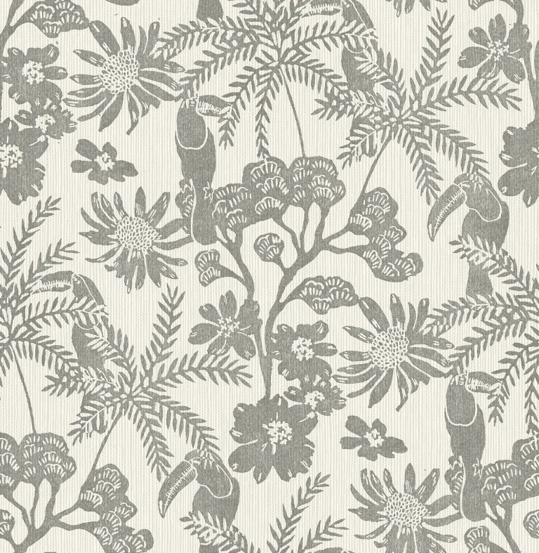 Jacaranda Tropical Trail Wallpaper - Stone — Image 3