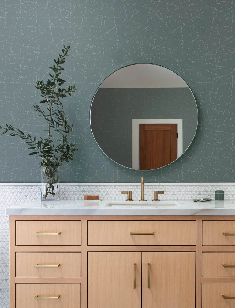 Alcott Dotted Wallpaper - Slate — Ảnh 3