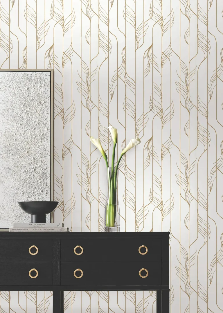 Candice Olson Elemental Thread Wallpaper - White & Gold — Ảnh 8